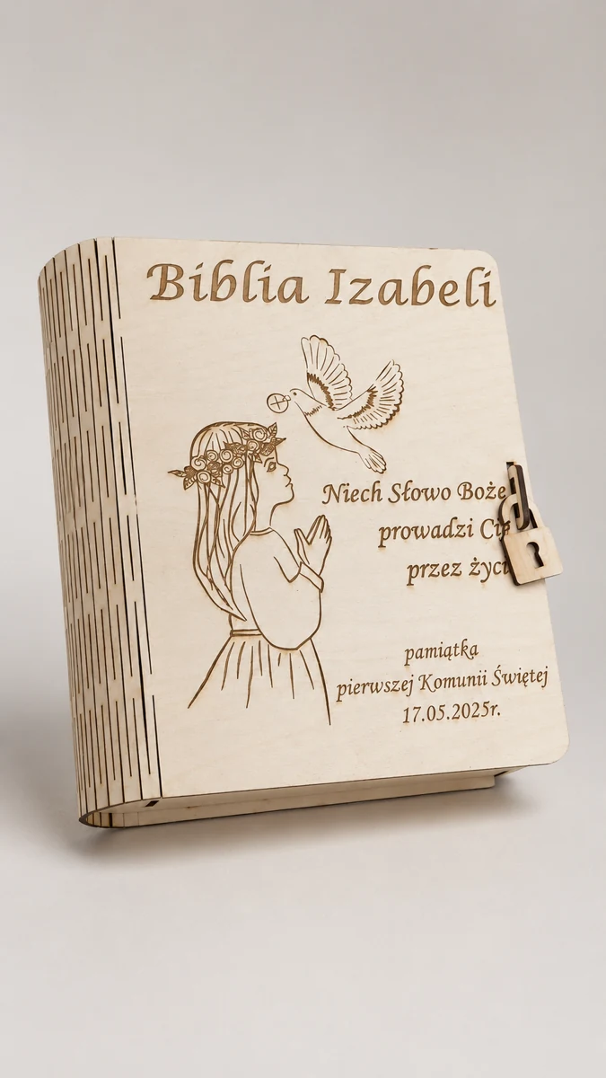 Personalizowana pamiątka Pierwszej Komunii